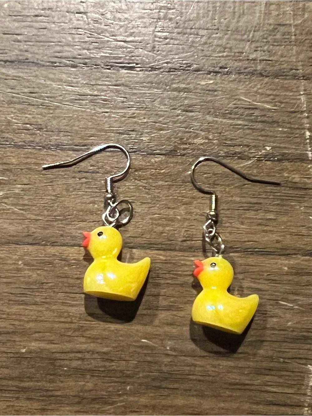 Yellow Duck Earrings - Kids Accessories E101